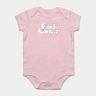 F*ck Cancer / Retro Design Baby Bodysuit